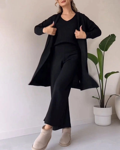 Erica - Elegante 3-delige Gebreide Set voor Vrouwen