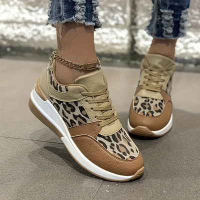 Nina | Women's sneakers with leopard print