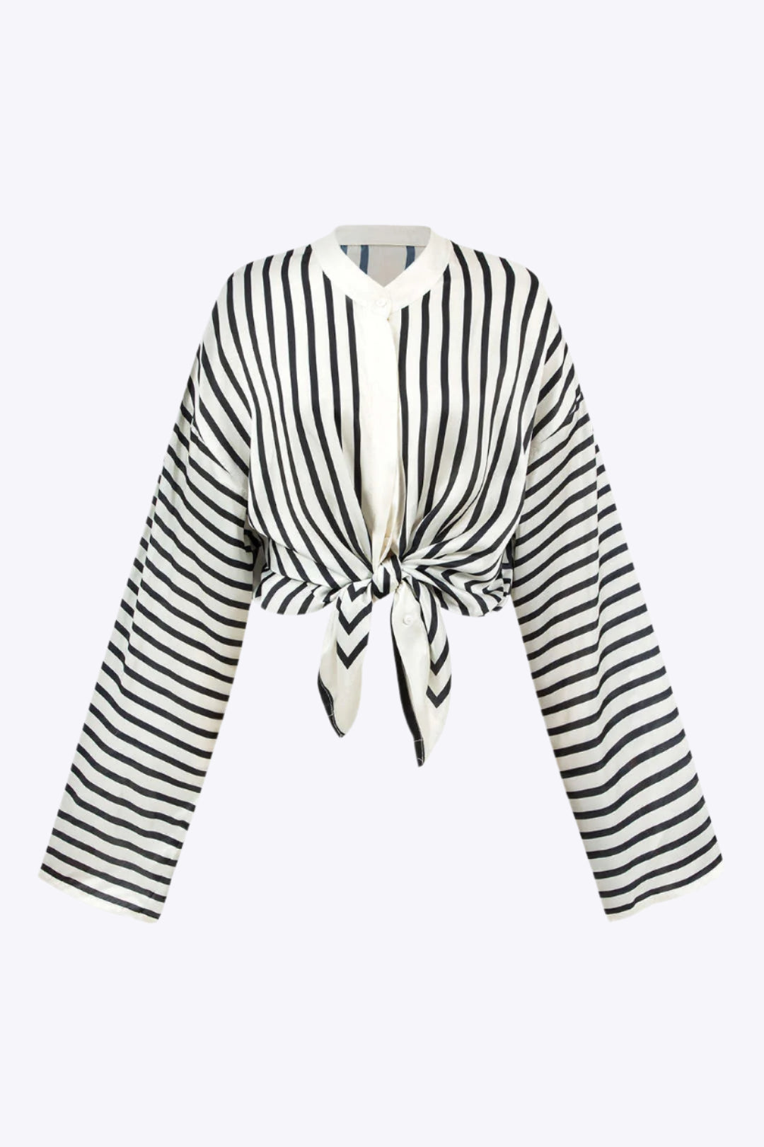 Thalia - Moderne Satijnen Elegant Vrouwen Langsleeve Shirt