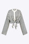 Thalia - Moderne Satijnen Elegant Vrouwen Langsleeve Shirt