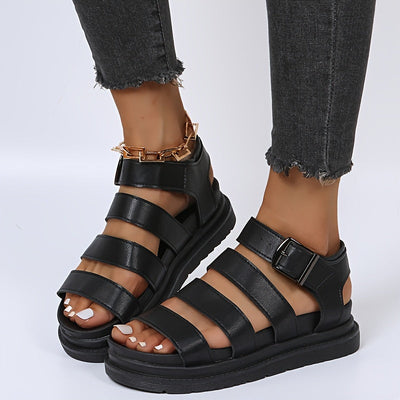 Elin | Platform sandals with ankle strap
