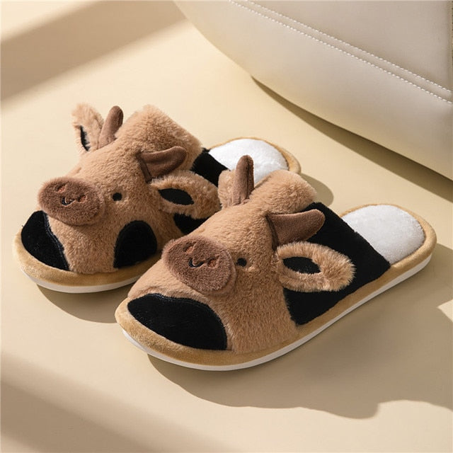 Phoebeline - Knusse pluchen pantoffels voor Vrouwen