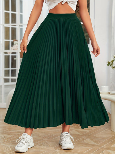 Lotte | Pleated plain loose skirt