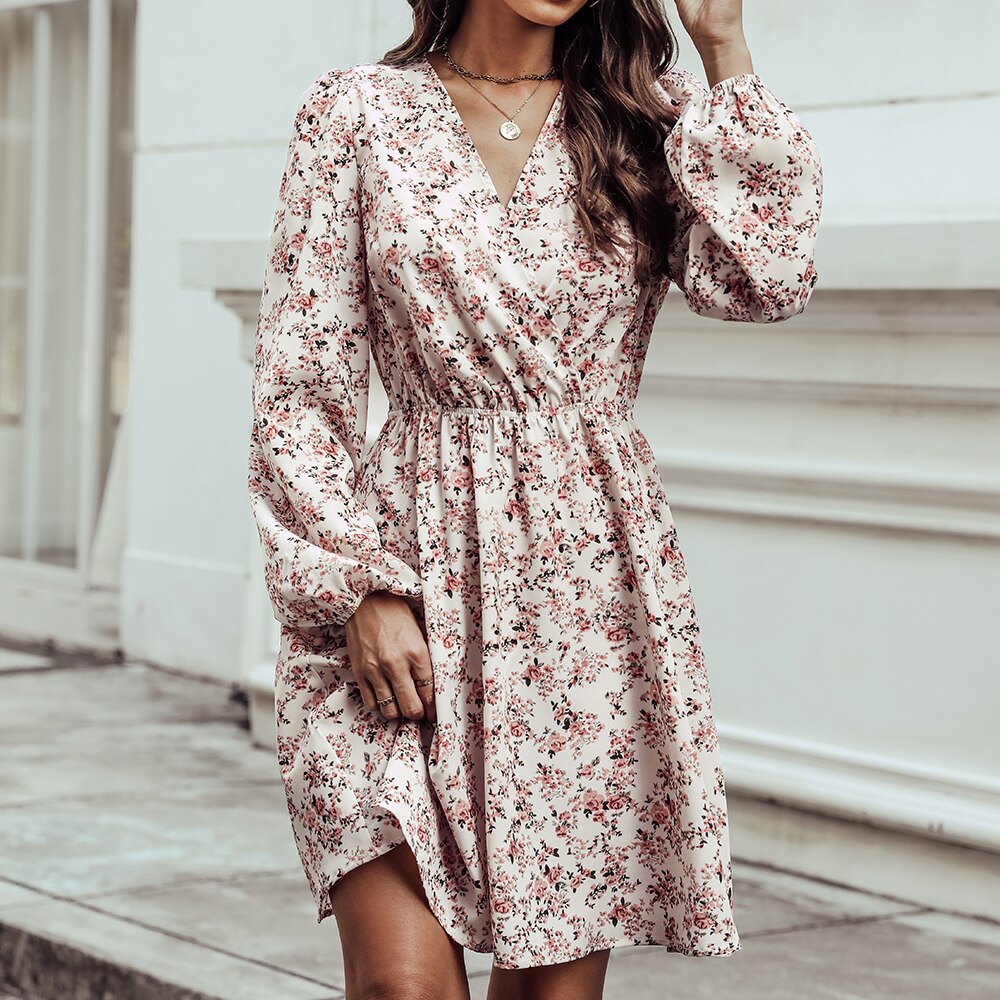 Beatrice - gebloemde mini jurk