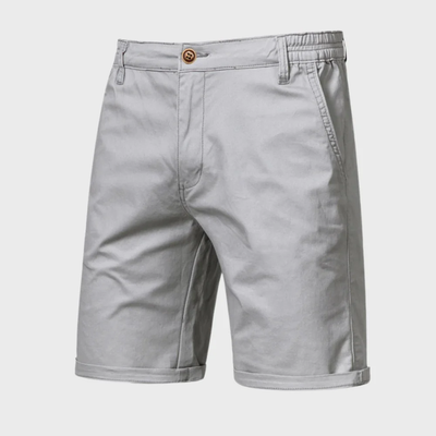 Men's Chino Shorts – Casual Cotton Shorts with Elastic Waist 