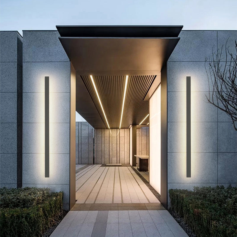 Raylume – Modern Linear Outdoor Wall Light Metal Acrylic