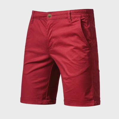 Men's Chino Shorts – Casual Cotton Shorts with Elastic Waist 