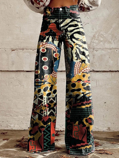 Boho vintage jeans voor dames