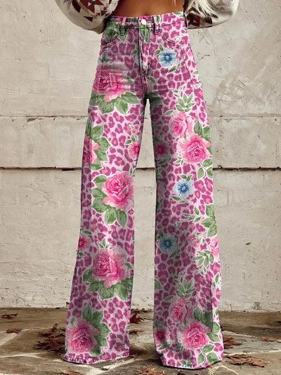 Boho vintage jeans voor dames