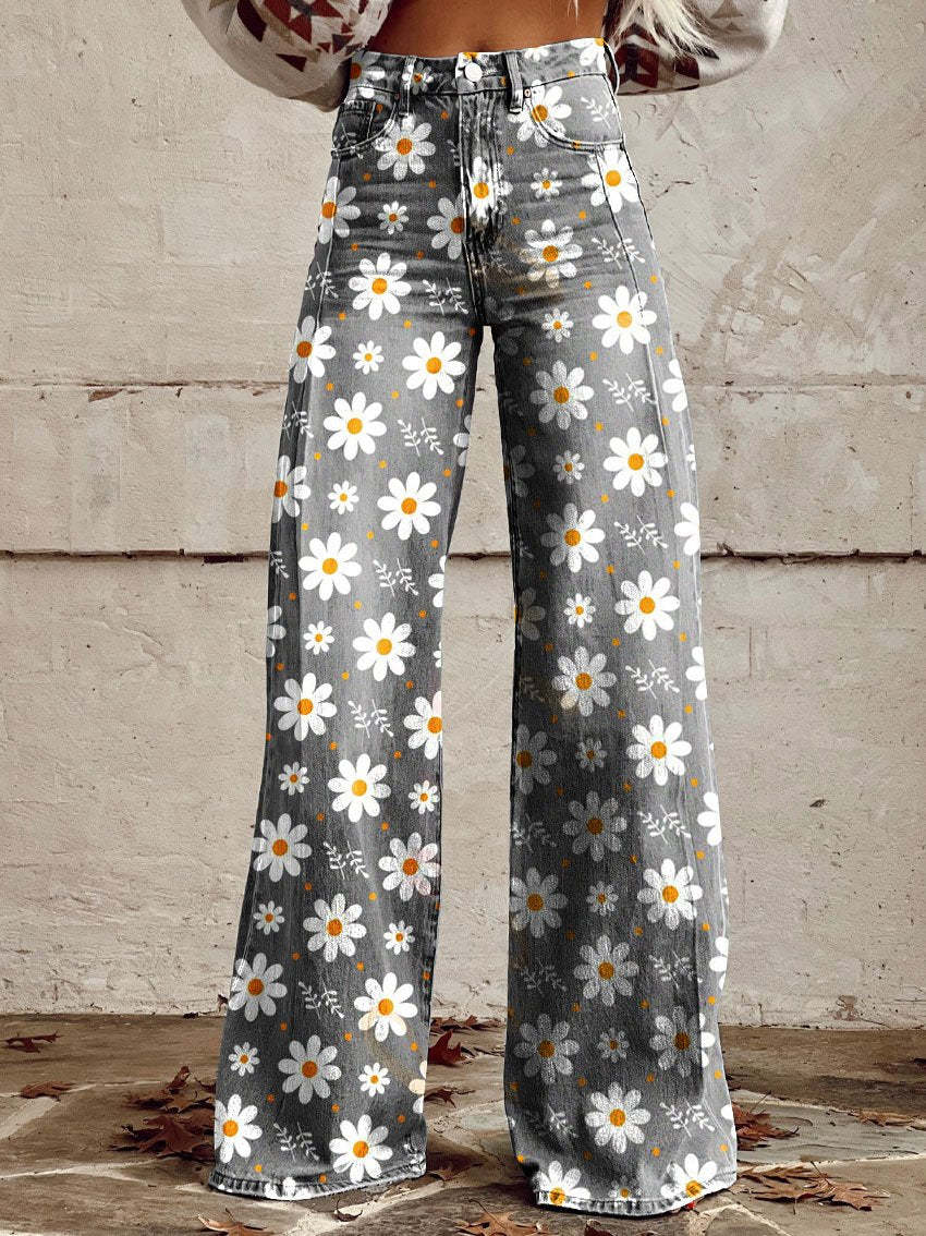 Boho vintage jeans voor dames
