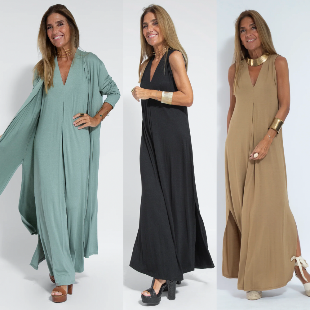 Kate – Lang Jurk & Weste Set