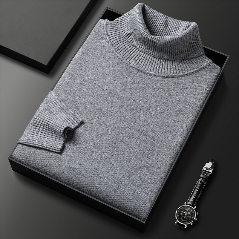 Men's turtleneck – Fine knit with stand-up collar 