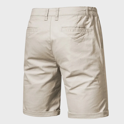 Men's Chino Shorts – Casual Cotton Shorts with Elastic Waist 