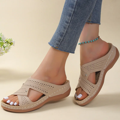 Dames Sandalen - Kruisband Design - Antislip Zool - Luchtig Geperforeerd