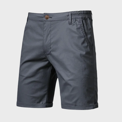 Men's Chino Shorts – Casual Cotton Shorts with Elastic Waist 