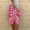 Moira - V-Hals Korte Mouw Shirt & Hoge Taille Shorts Set