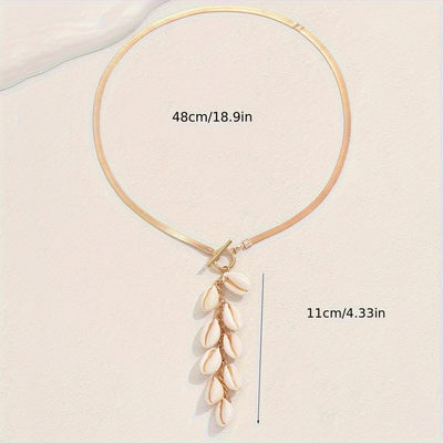 Abby | Boho Choker Ketting met Schelpen Hanger – Stijlvolle Zomerse Accessoire