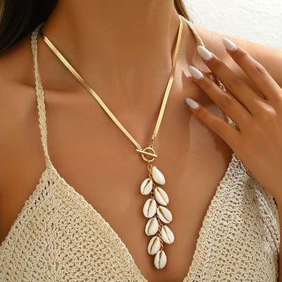 Abby | Boho Choker Ketting met Schelpen Hanger – Stijlvolle Zomerse Accessoire