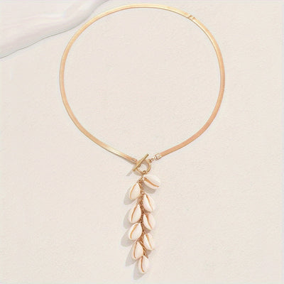 Abby | Boho Choker Ketting met Schelpen Hanger – Stijlvolle Zomerse Accessoire