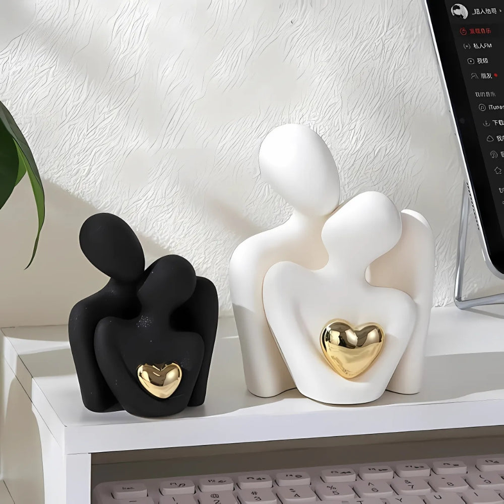 Serenite – Abstract Resin Couple Figurine Sculpture