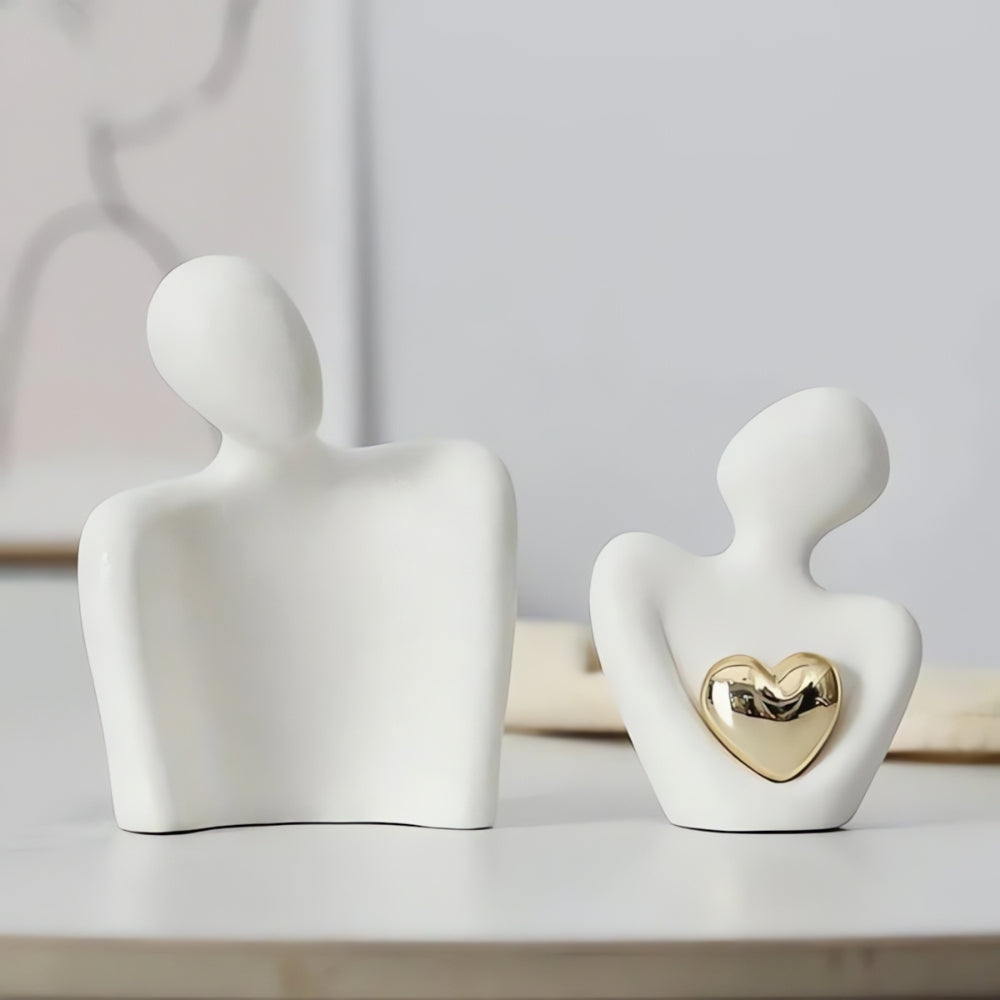 Serenite – Abstract Resin Couple Figurine Sculpture