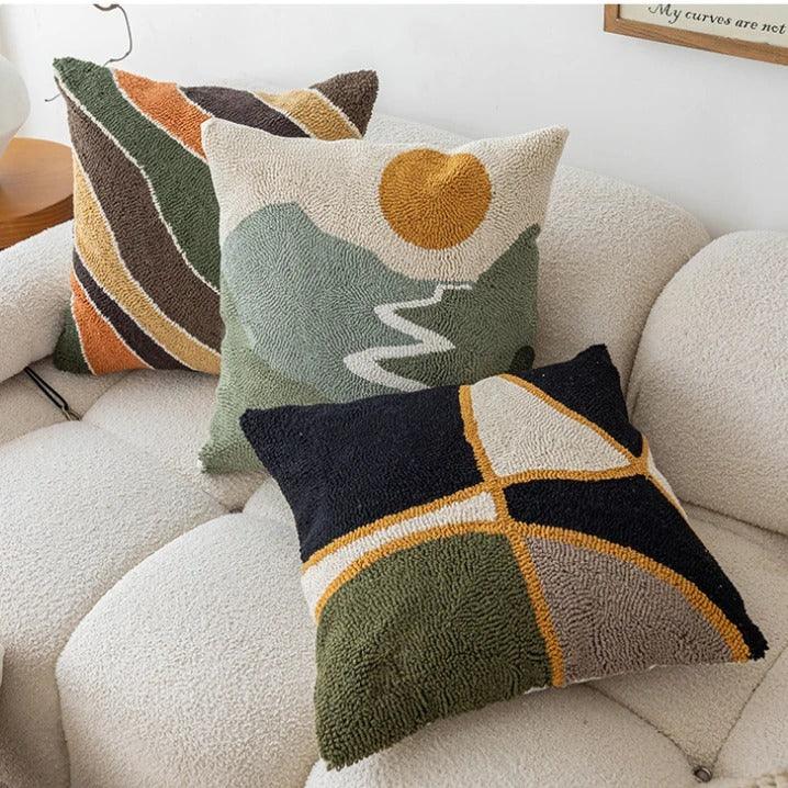 Velora – Abstract Velvet Cushion Cover