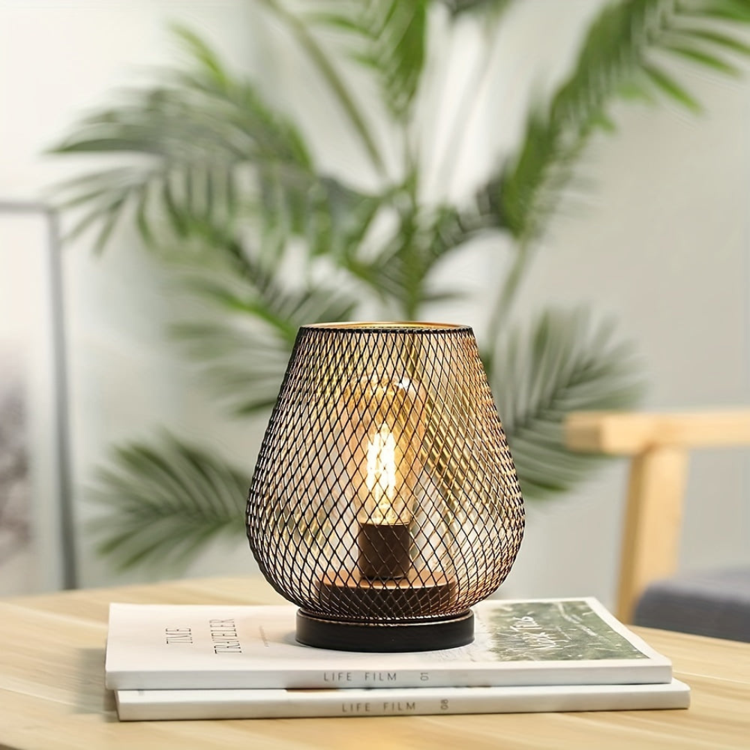 Avenora – Wireless Rechargeable Metal Mesh Table Lamp Warm White LED