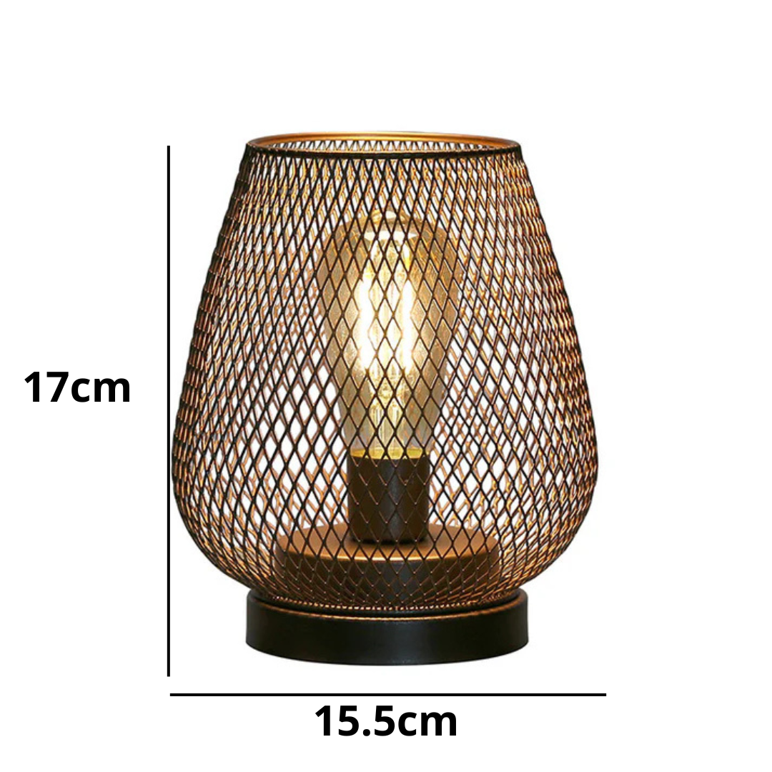 Avenora – Wireless Rechargeable Metal Mesh Table Lamp Warm White LED