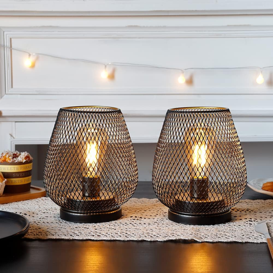 Avenora – Wireless Rechargeable Metal Mesh Table Lamp Warm White LED