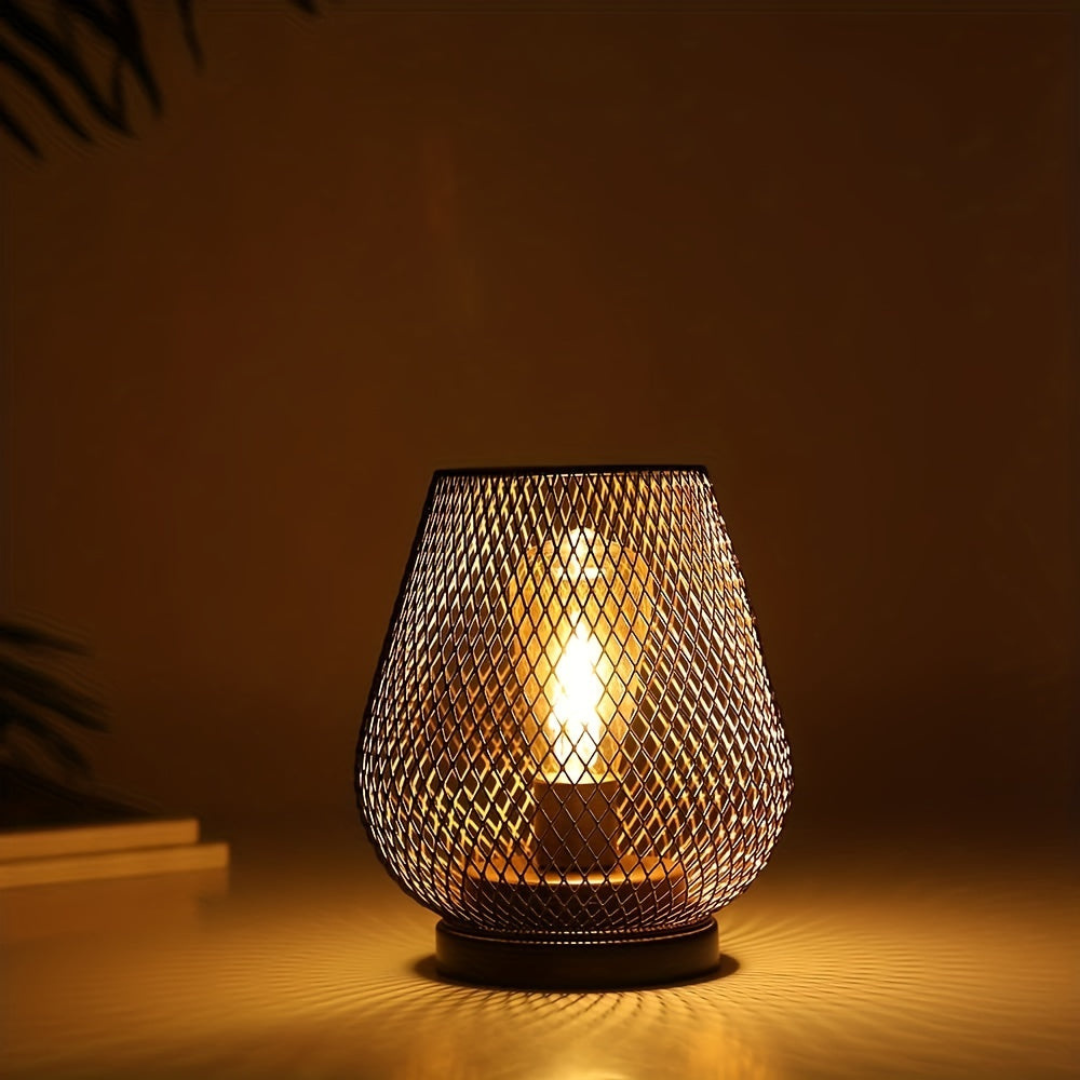 Avenora – Wireless Rechargeable Metal Mesh Table Lamp Warm White LED