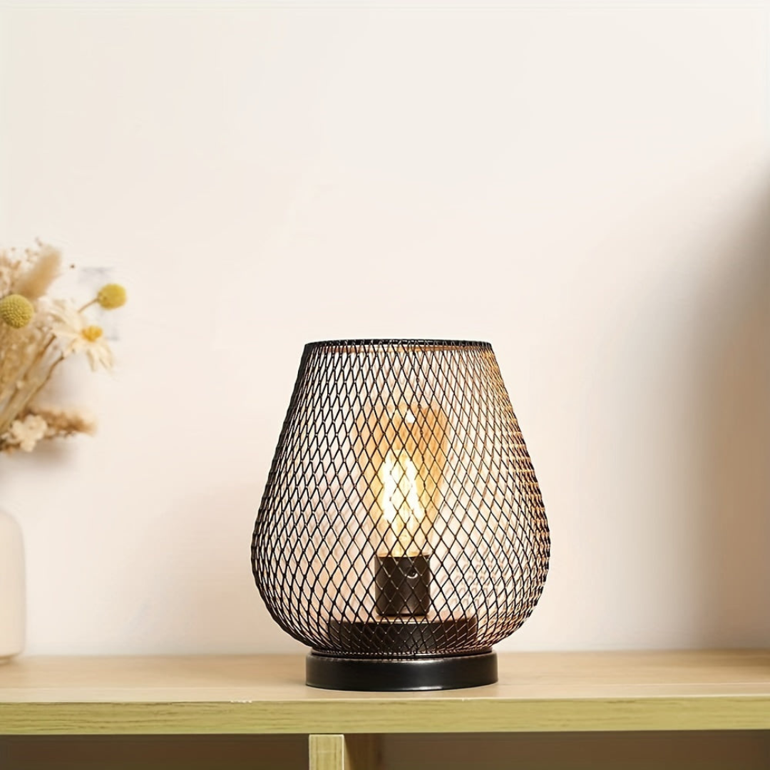 Avenora – Wireless Rechargeable Metal Mesh Table Lamp Warm White LED
