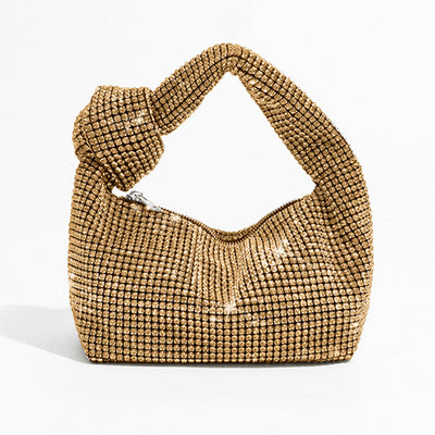 Aeliana | Luxe Kristallen Handtas met Elegante Knoopsluiting