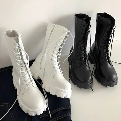 Aileen – Trendy Veterlaarzen met Chunky Zool