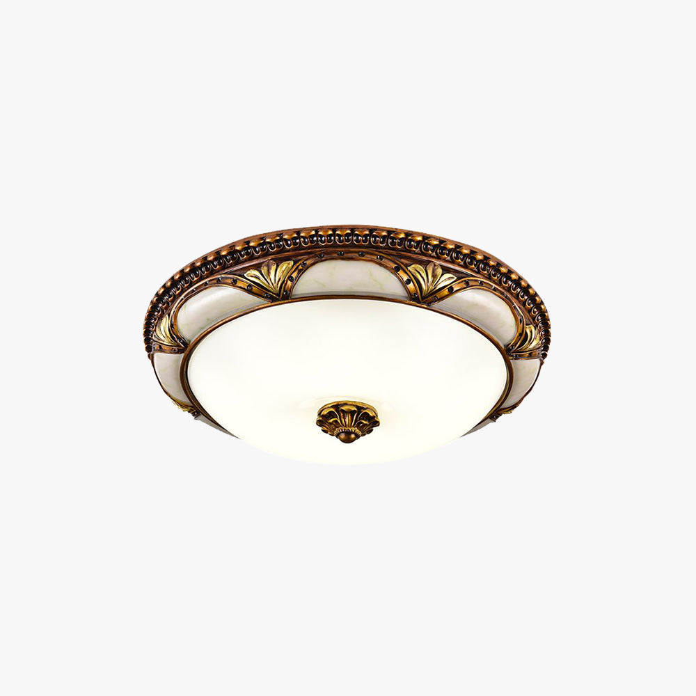 Alvaris – Vintage LED Ceiling Light with Brass Floral Design