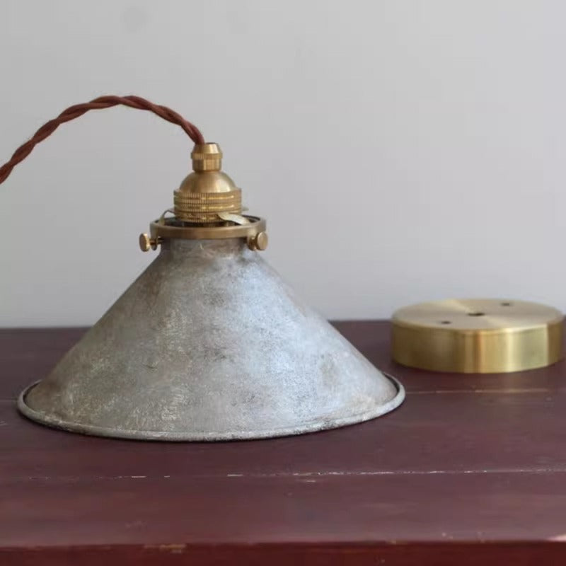 Valessio - Vintage LED Pendant Light Blue Metal Shade E14 Base