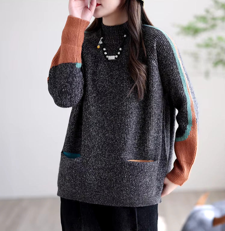 Isolde - Comfortable Oversized Sweater with Pockets | Warm &amp; Stylish