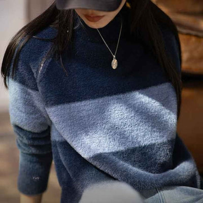 Aliya | Gezellige Geblokte Sweater Voor Koude Dagen