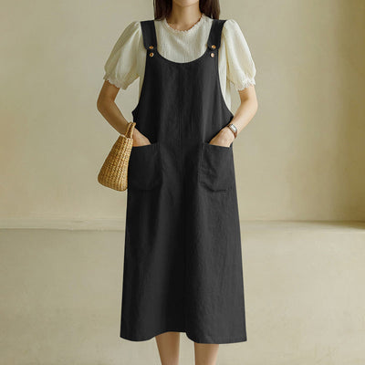 Amara | Trendy Oversized Tuinjurk met Zakken
