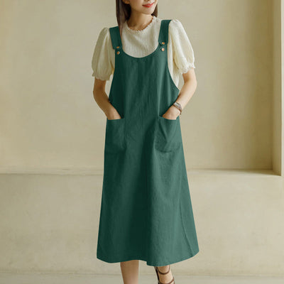 Amara | Trendy Oversized Tuinjurk met Zakken