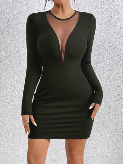 Amelia | Verleidelijke Bodycon Jurk met Diepe V-Hals