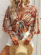 Amira | Boho Paisley Crop Blouse voor Dames