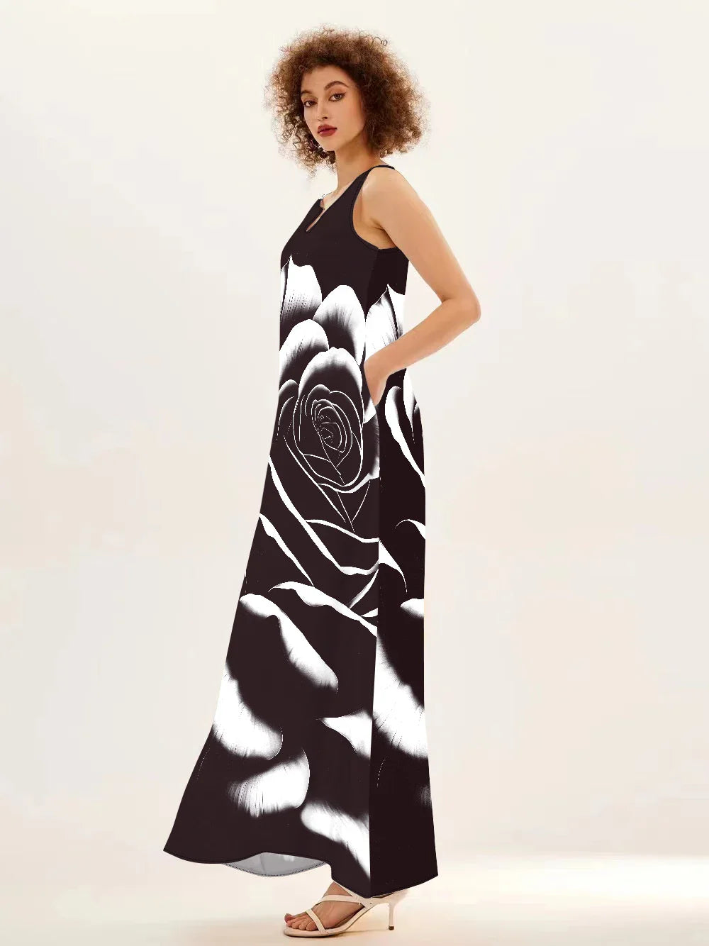 Ana | Stijlvolle Maxi Jurk met Bloemenprint