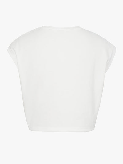 Ana | Crop T-shirt met Letterprint en Stropdas