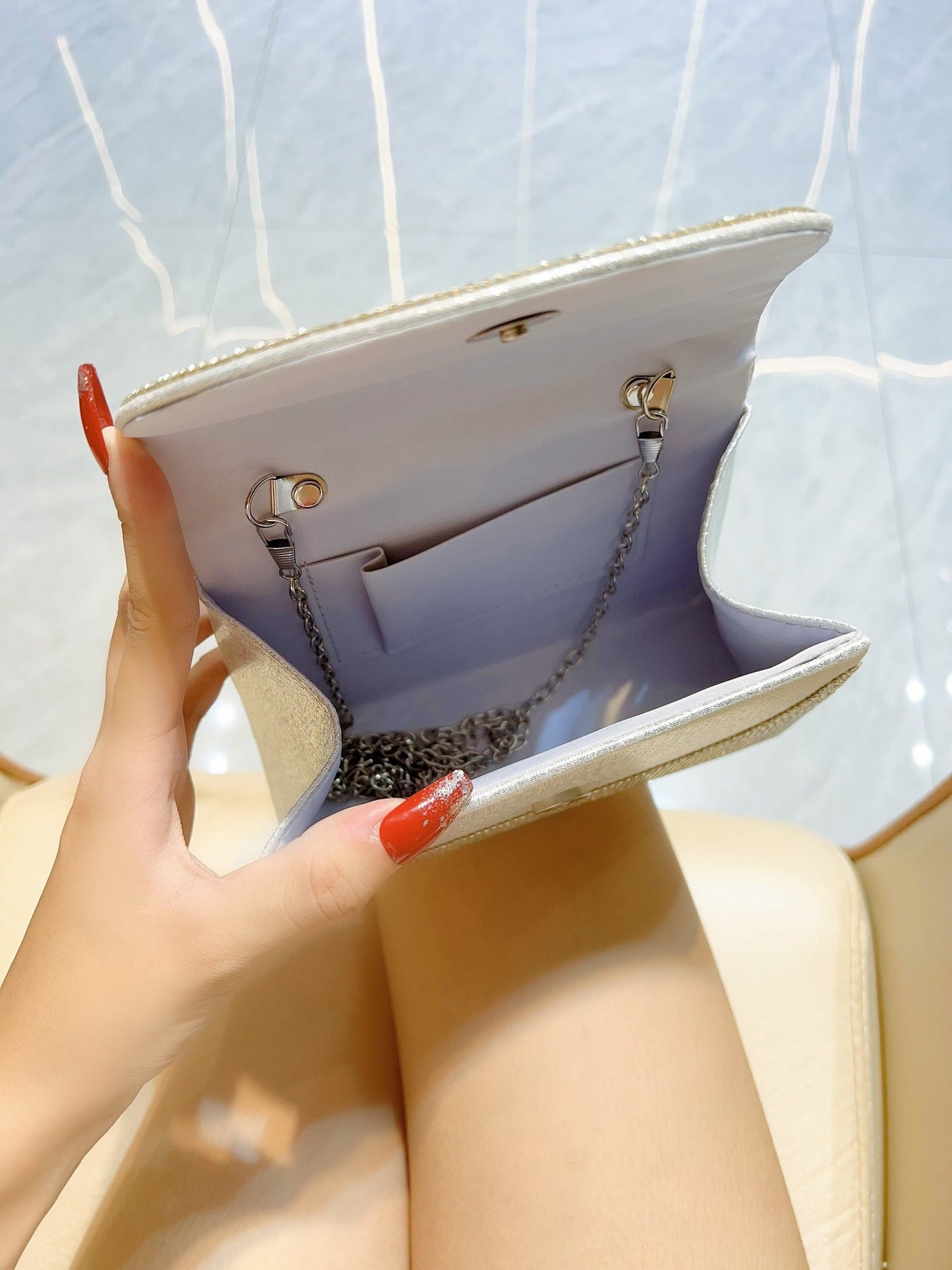 Anabelle | Luxe Handtas met Sprankelende Strass