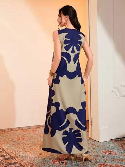 Angelina | Elegante Maxi Jurk met Stijlvolle Print