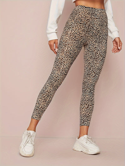 Anie | Dames Leggings met Luipaardprint en Hoge Taille
