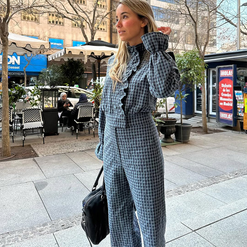 Annabel | legante Geruite Jumpsuit