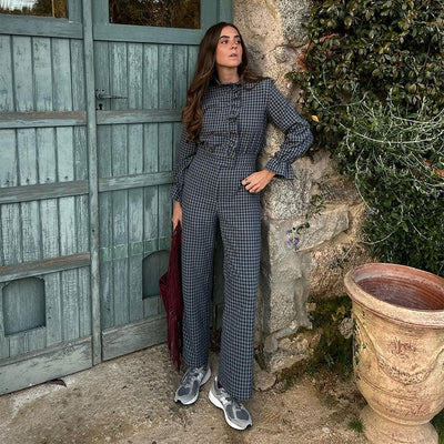 Annabel | legante Geruite Jumpsuit