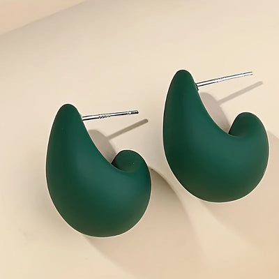 Anne | Trendy C-vormige Oorbellen met Uniek Design