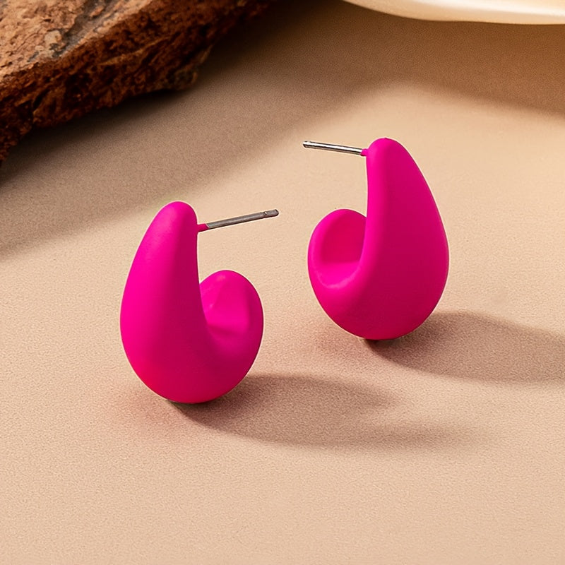 Anne | Trendy C-vormige Oorbellen met Uniek Design